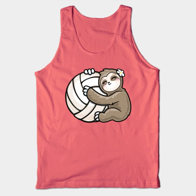 girls volleyball sloth lover Tank Top by PnJ